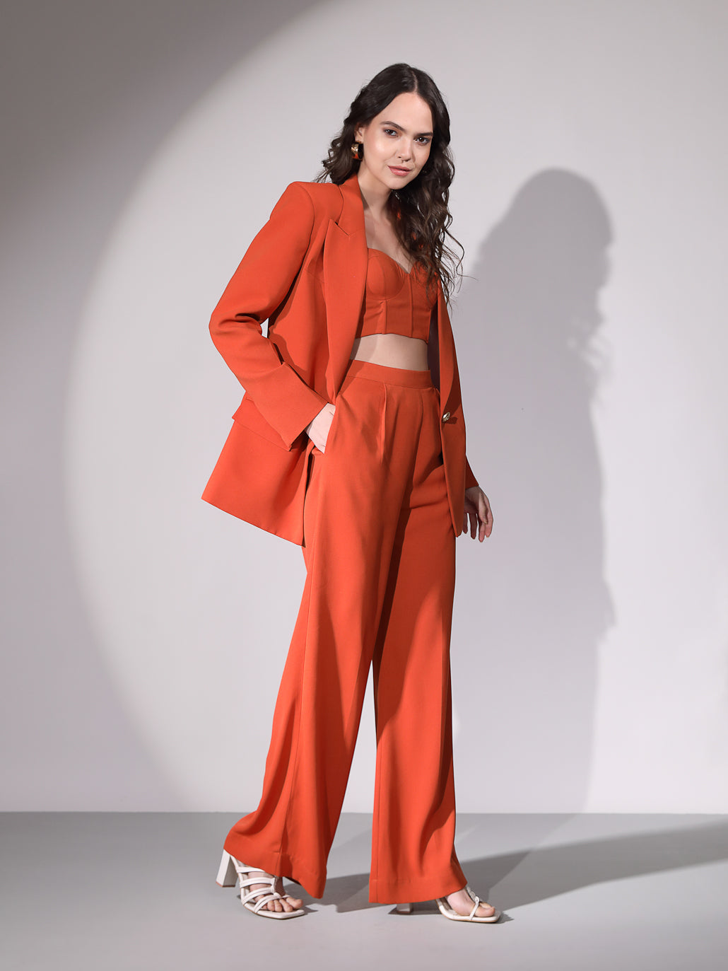 Alexia 3 Pcs Set - Rust Orange