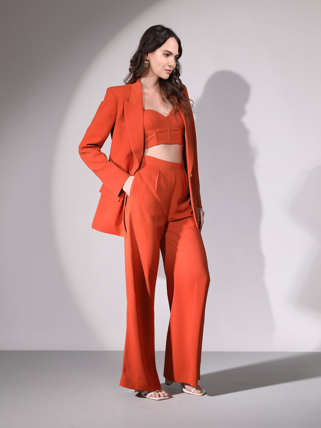 Alexia 3 Pcs Set - Rust Orange