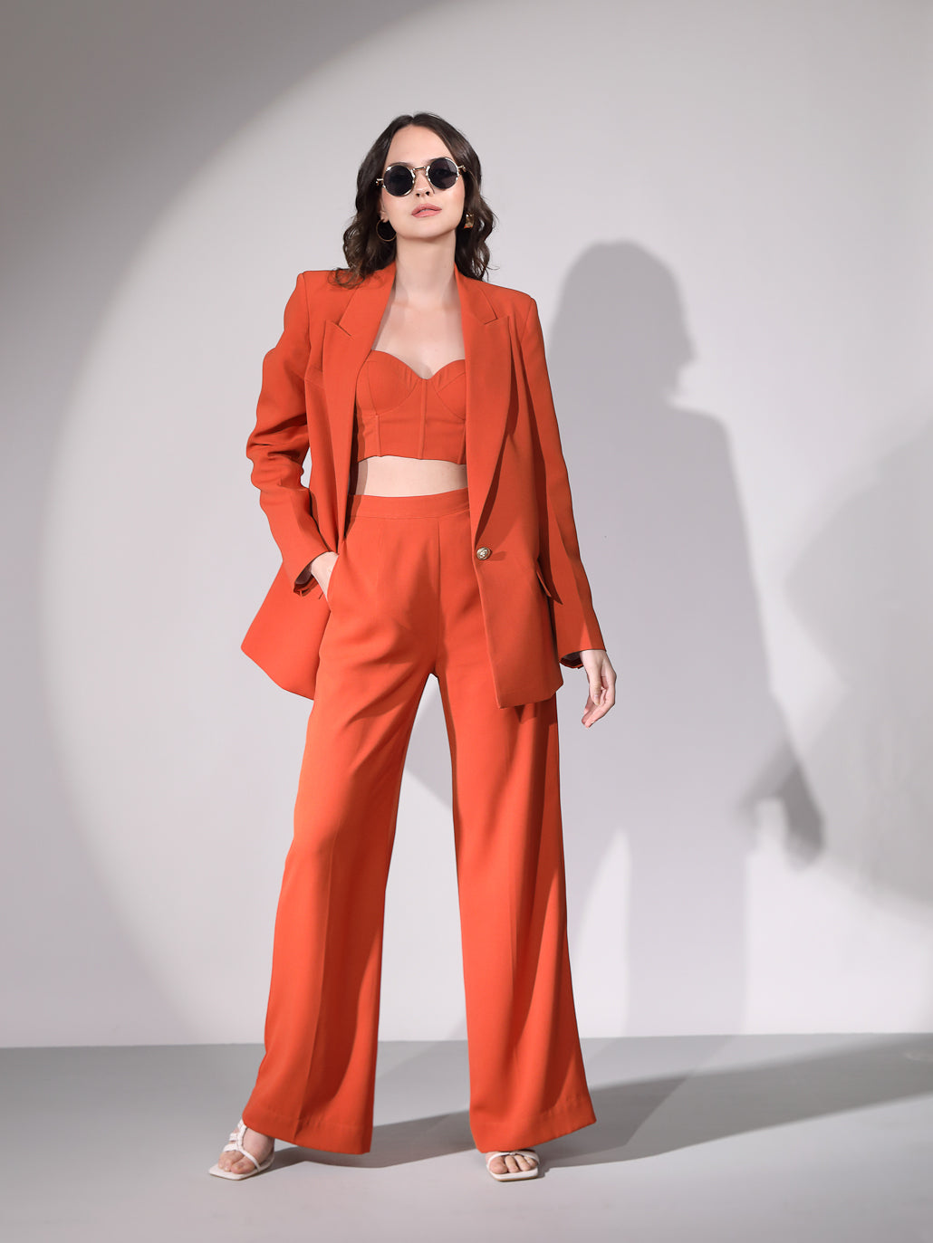 Alexia 3 Pcs Set - Rust Orange