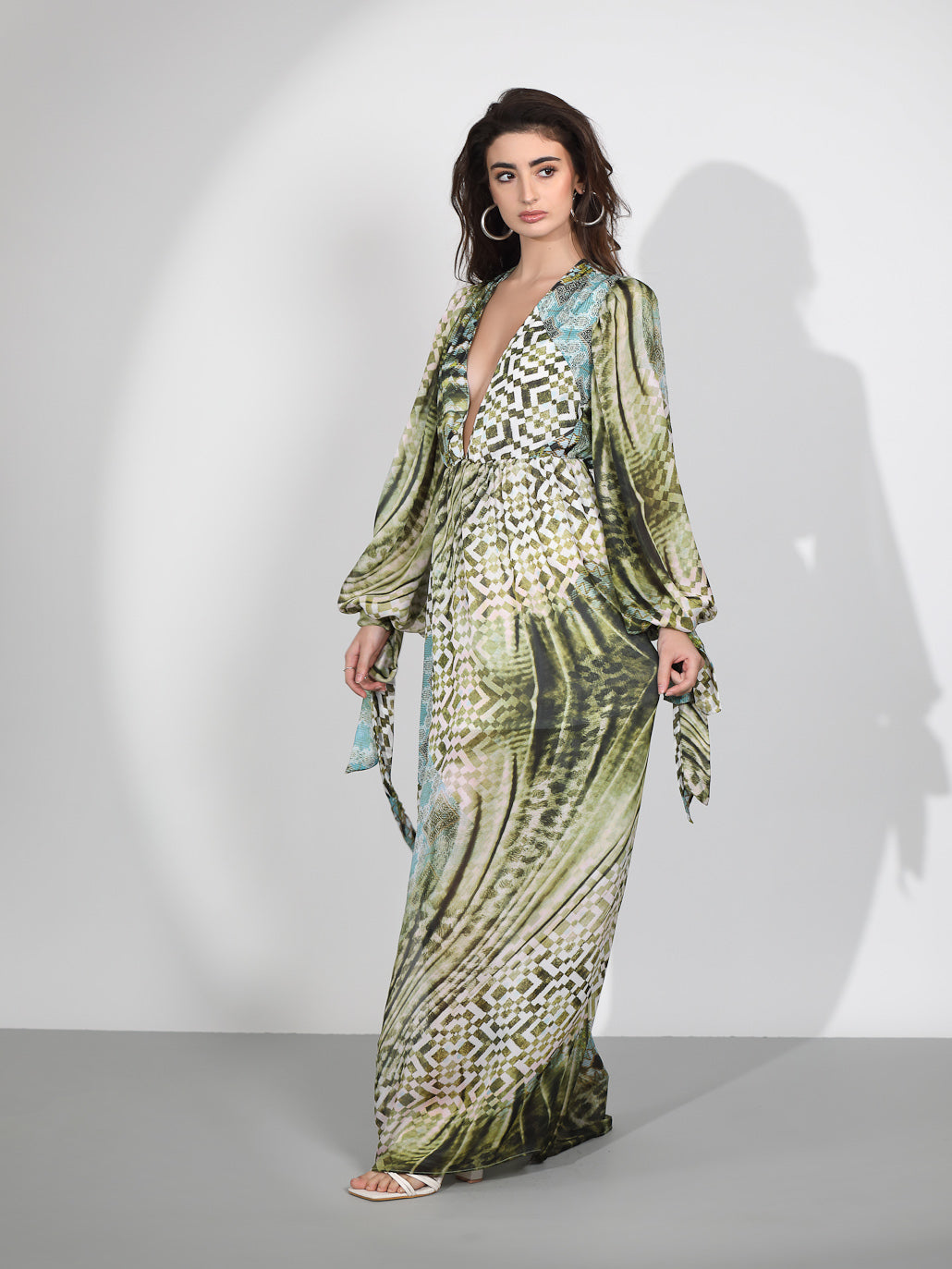 Elora Maxi Dress- Geo Multicolor