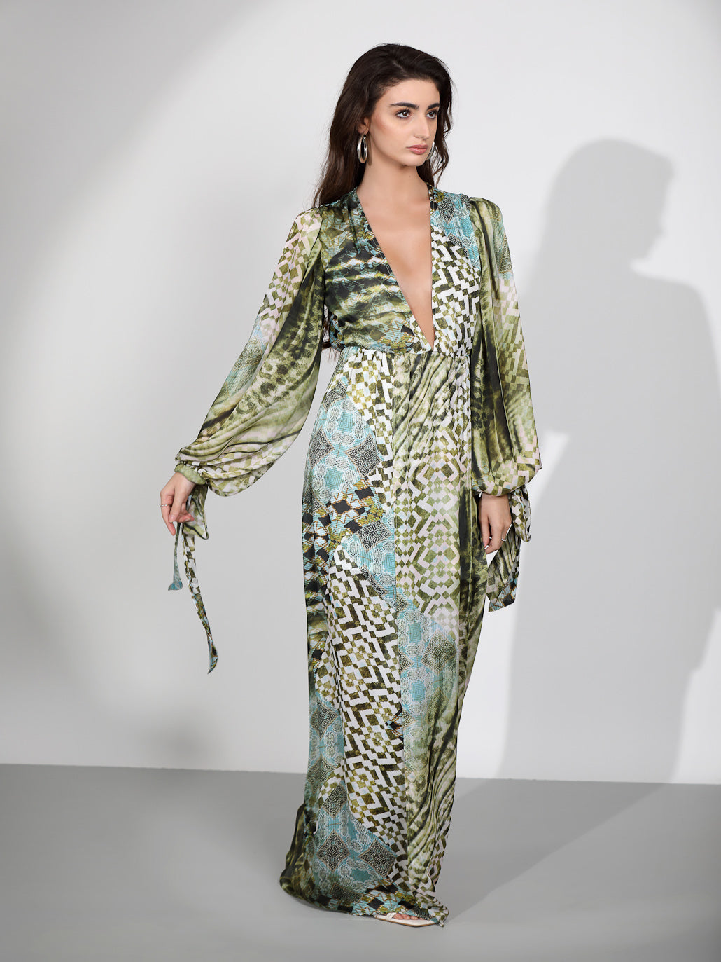 Elora Maxi Dress- Geo Multicolor