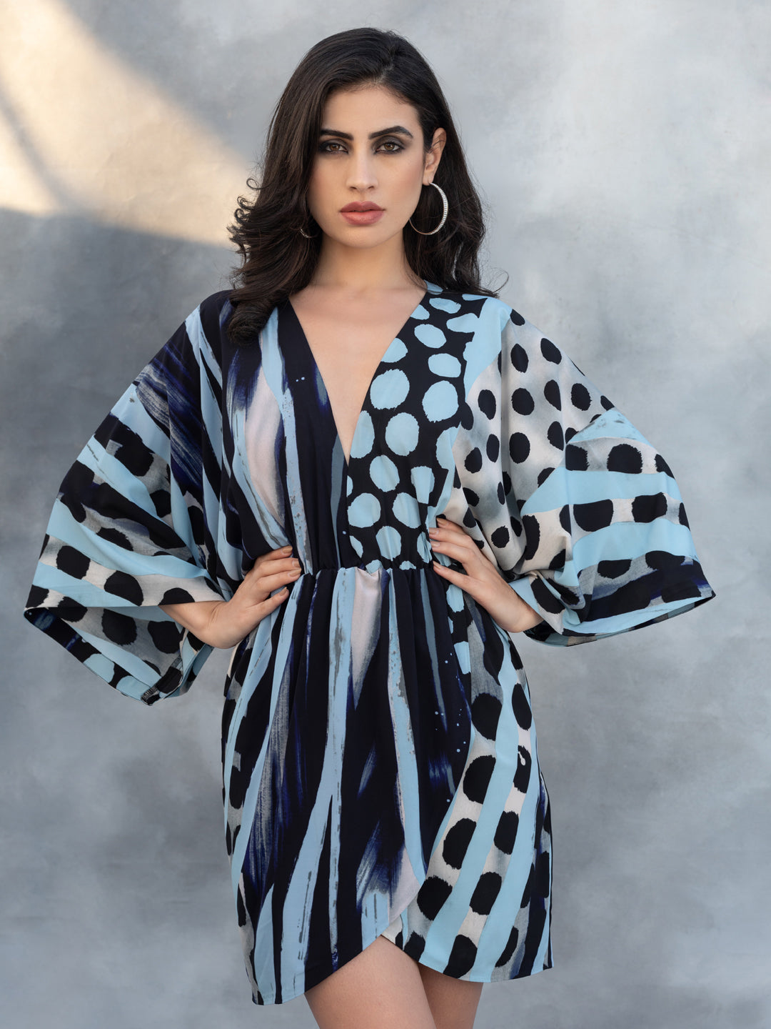 Hazle Beach Coverup - Blue & Navy