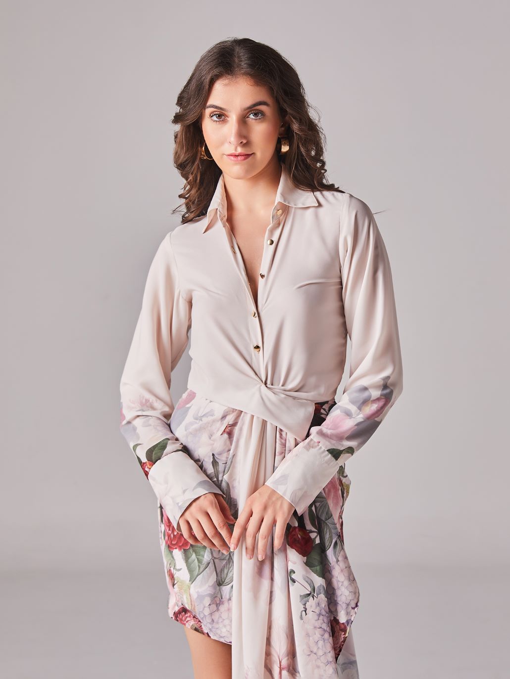 Myra Mini Dress-Floral print