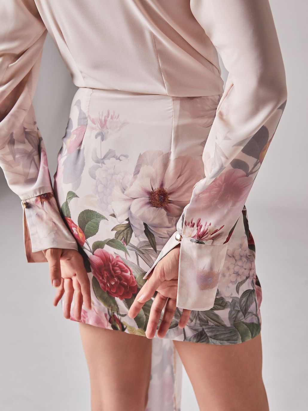Myra Mini Dress-Floral print