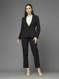 Women Single-Breasted Two-Piece notched lapel Collar Formal Suit