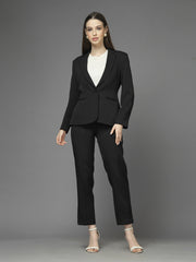 Women Single-Breasted Two-Piece notched lapel Collar Formal Suit