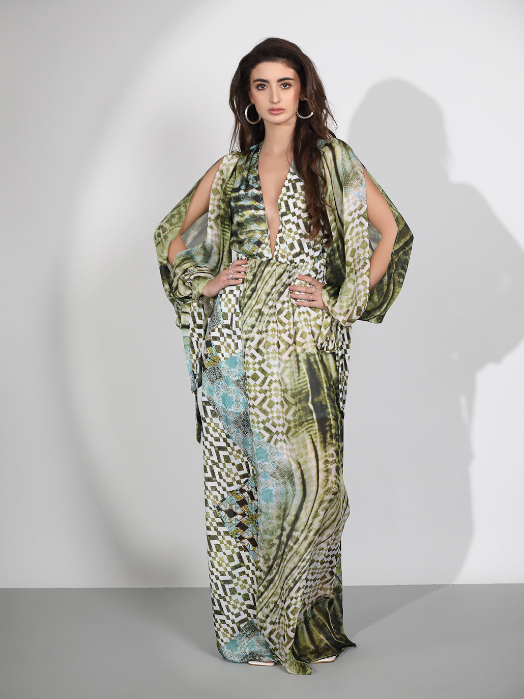 Elora Maxi Dress- Geo Multicolor