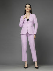 Women Single-Breasted Two-Piece notched lapel Collar Formal Suit