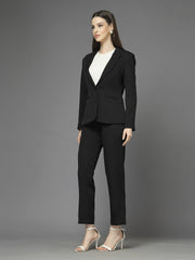Women Single-Breasted Two-Piece notched lapel Collar Formal Suit