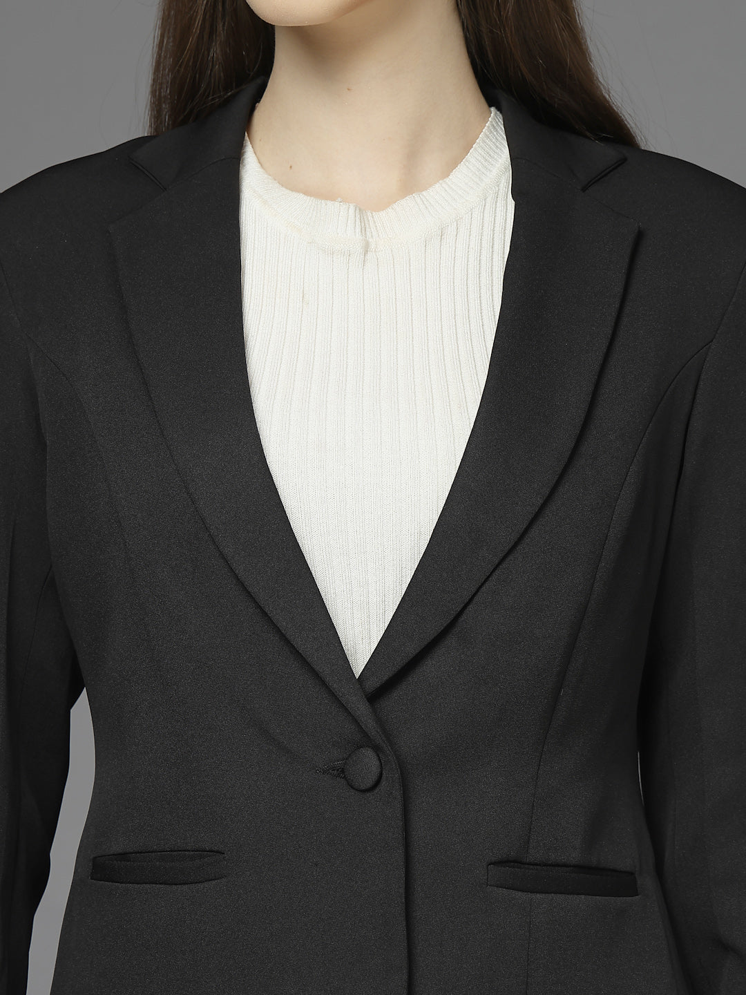 Women Single-Breasted Two-Piece notched lapel Collar Formal Suit