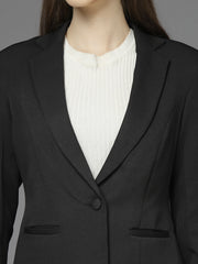 Women Single-Breasted Two-Piece notched lapel Collar Formal Suit