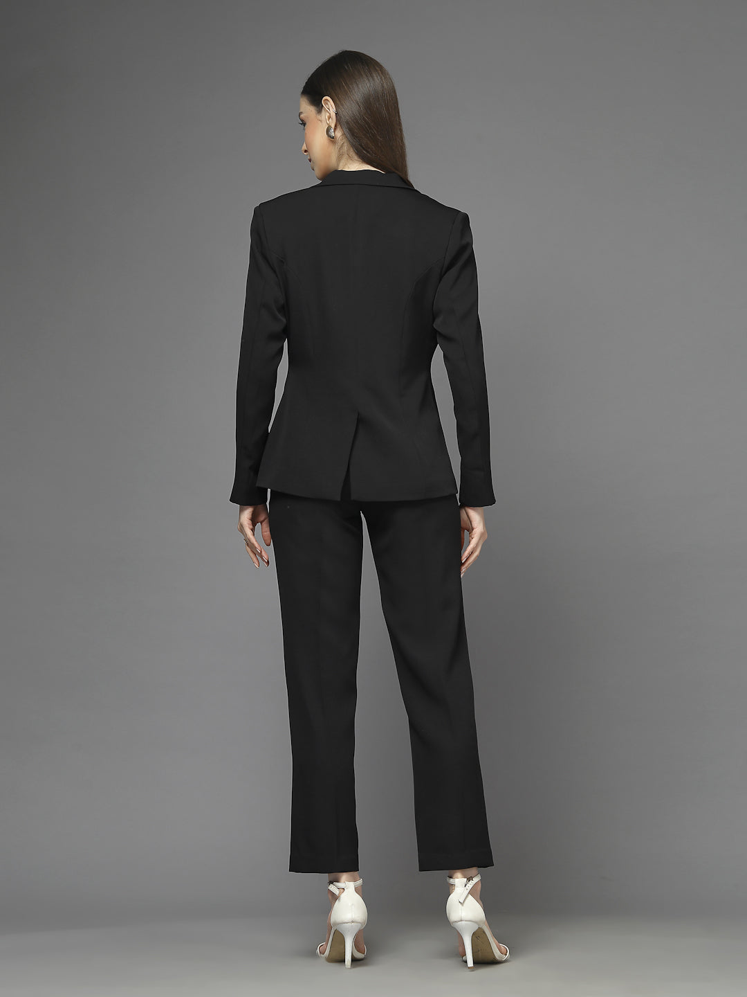 Women Single-Breasted Two-Piece notched lapel Collar Formal Suit