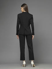 Women Single-Breasted Two-Piece notched lapel Collar Formal Suit