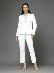 Women Single-Breasted Two-Piece notched lapel Collar Formal Suit