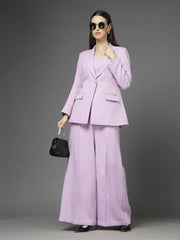 Women Solid Tailored-Fit Single-Breasted Three-Piece Suits