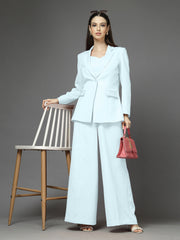Women Solid Tailored-Fit Single-Breasted Three-Piece Suits