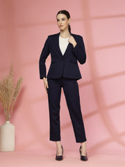Women Single-Breasted Two-Piece notched lapel Collar Formal Suit