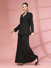 Women Solid Tailored-Fit Single-Breasted Three-Piece Suits