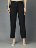 Women Solid Long Party Wear Pant, Stretchable Pant