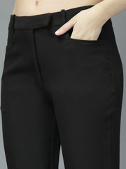 Women Solid Long Party Wear Pant, Stretchable Pant
