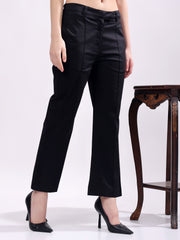 Women Pure Cotton Mid Rise Formal Pant